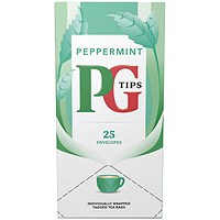 PG Tips Peppermint Envelope Tea Bags, Pack of 25