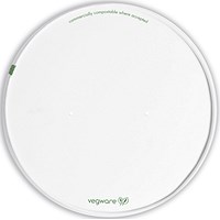 Vegware Bon Appetit Bowl Lid, 185 Series, White, Pack of 300