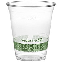 Vegware Cold Cup, 341ml, Clear, Pack of 1000