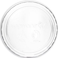 Vegware Portion Pot Lid, 4oz and 2oz, Clear, Pack of 2000