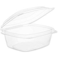 Vegware Deli Hinged Container, 8oz, Clear, Pack of 300