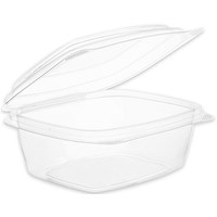 Vegware Deli Hinged Container, 227ml, Clear, Pack of 300 Vegware Deli Hinged Container, 227ml, Clear, Pack of 300