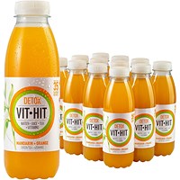 Vit-Hit Detox Mandarin and Orange, 12x500ml Bottles