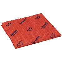 Vileda Breazy Microfibre Cloth Wave Red (Pack of 25) 0707221