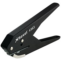 Rexel S120 Single Hole Punch , Capacity 20 Sheets, Black