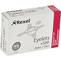 Rexel Copper Eyelets, 3.2mm, Pack of 500