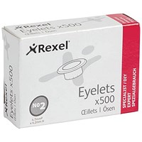 Rexel Eyelets 4.7mm x 4.2mm (Pack of 500)