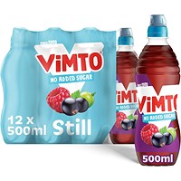 Vimto Still No Added Sugar Juice, 12 x 500ml Sportscap Bottles