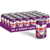 Vimto Fizzy Fruit Juice, 24x330ml Cans