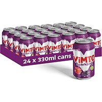 Vimto Fizzy Fruit Juice, 24 x 330ml Cans