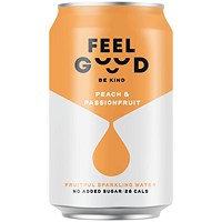 Feel Good Peach and Passionfruit Drink 330ml (Pack of 12)