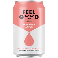 Feel Good Rhubarb and Apple Drink 330ml (Pack of 12)
