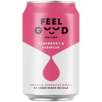 Feel Good Raspberry and Hibiscus Drink 330ml (Pack of 12)