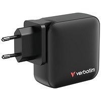 Verbatim Mini GaN 165W 4 Port Wall Charger, Black
