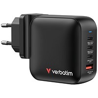Verbatim Mini GaN 100W 4 Port Wall Charger, Black