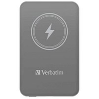 Verbatim Charge n Go Magnetic Wireless Charging Power Bank, 5000mAh, Grey Verbatim Charge n Go Magnetic Wireless Charging Power Bank, 5000mAh, Grey