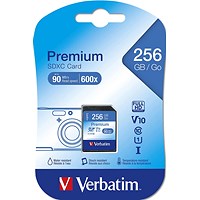 Verbatim Premium SDXC Memory Card, 256GB Verbatim Premium SDXC Memory Card, 256GB