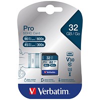 Verbatim Pro SDHC Memory Card, 32GB Verbatim Pro SDHC Memory Card, 32GB