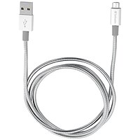Verbatim Sync and Charge Micro B USB Cable 100cm Silver