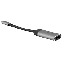 Verbatim USB C to HDMI Adaptor, 10cm Lead, Silver