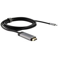 Verbatim USB C to HDMI Adaptor, 1.5m Lead, Silver