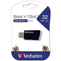 Verbatim Store 'n' Click USB 3.0 Flash Drive, 32GB