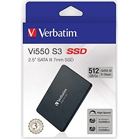 Verbatim Vi550 S3 Internal Solid State Drive, 512GB