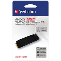 Verbatim Vi7000G M.2 PCIe NVMe Solid State Drive, 2TB Verbatim Vi7000G M.2 PCIe NVMe Solid State Drive, 2TB