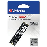 Verbatim Vi3000 M.2 PCIe NVMe Solid State Drive, 256GB