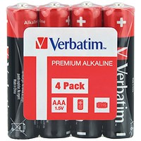 Verbatim AAA Alkaline Batteries, Pack of 4 Verbatim AAA Alkaline Batteries, Pack of 4