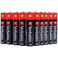 Verbatim AA Alkaline Batteries, Pack of 24