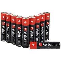 Verbatim AAA Alkaline Batteries, Pack of 10