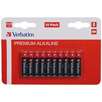Verbatim AAA Alkaline Batteries, Pack of 10 Verbatim AAA Alkaline Batteries, Pack of 10