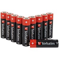 Verbatim AA Alkaline Batteries, Pack of 10