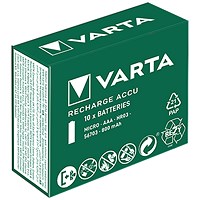Varta Rechargeable Batteries AAA 800mAh (Pack of 10)