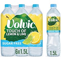 Volvic Touch of Fruit Mineral Water Lemon/Lime 1.5L Pack of 6