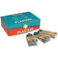 Wallace Cameron Pilferproof Fabric Plasters Refill, 3 Assorted Sizes, Pack of 150
