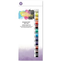 Artiste Gouache Paint Set, 12ml, Assorted, Pack of 12 Artiste Gouache Paint Set, 12ml, Assorted, Pack of 12