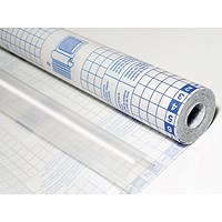 Sadipal Self Adhesive Book Covering Roll, 50 Micron, 450mm x 10m, Clear