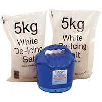 Handheld Salt Shaker and 2xBags of White Salt 5kg