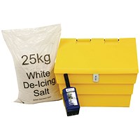 50 Litre Lockable Grit Bin and 25kg Salt Kit