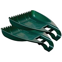 Whitefurze Leaf Grabber, Green, Set of 2