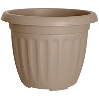 Whitefurze 40cm Athens Round Planter, Taupe