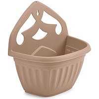 Whitefurze 32cm Athens Wall Planter, Taupe