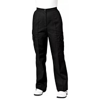 Work in Style Nurses Cargo Trousers, Black, 34