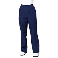 Work in Style Nurses Cargo Trousers, Navy Blue, 34