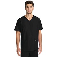 Cherokee Originals Ultra Female V-neck Scrub Top, Black, XS