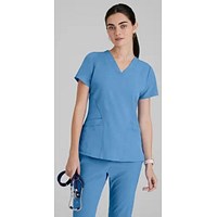 Barco One Pulse Scrub Top, Ceil Blue, 2XS