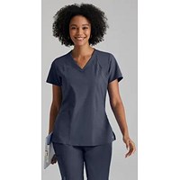 Barco One Racer Scrub Top, Steel Grey, 2XS