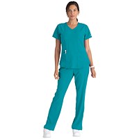 Skechers SK101 Breeze Female Scrub Top, Teal, Size 3XL